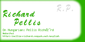 richard pellis business card